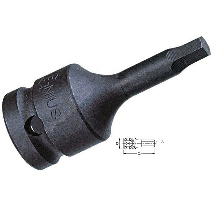 Genius Tools 466020 1/2"-os gépi dugókulcs fej, imbusz, 5/8" termék fő termékképe