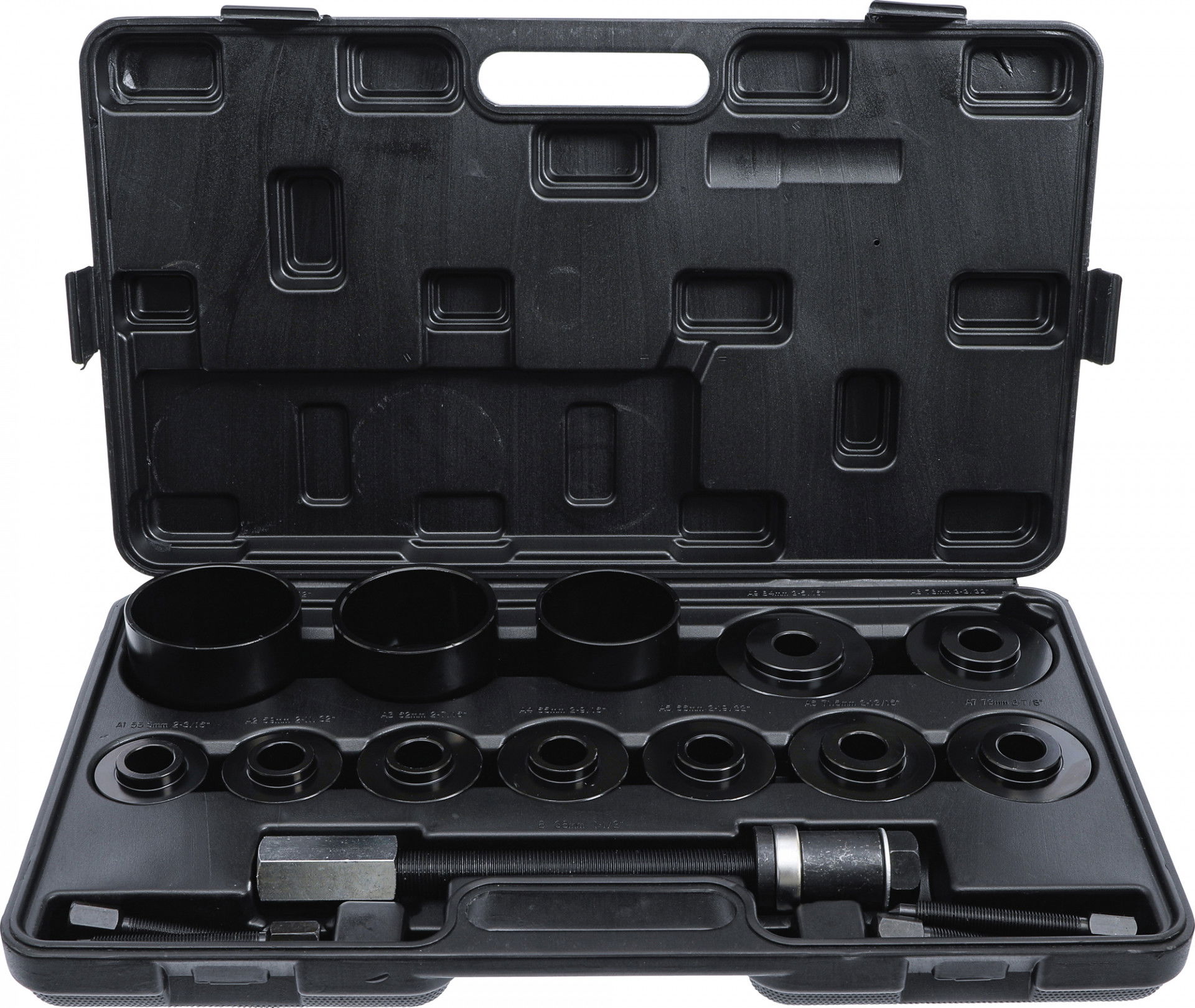 BGS Technic 9-67310 kerékcsapágy szerelő készlet, 55.5-84 mm, 21 részes termék fő termékképe