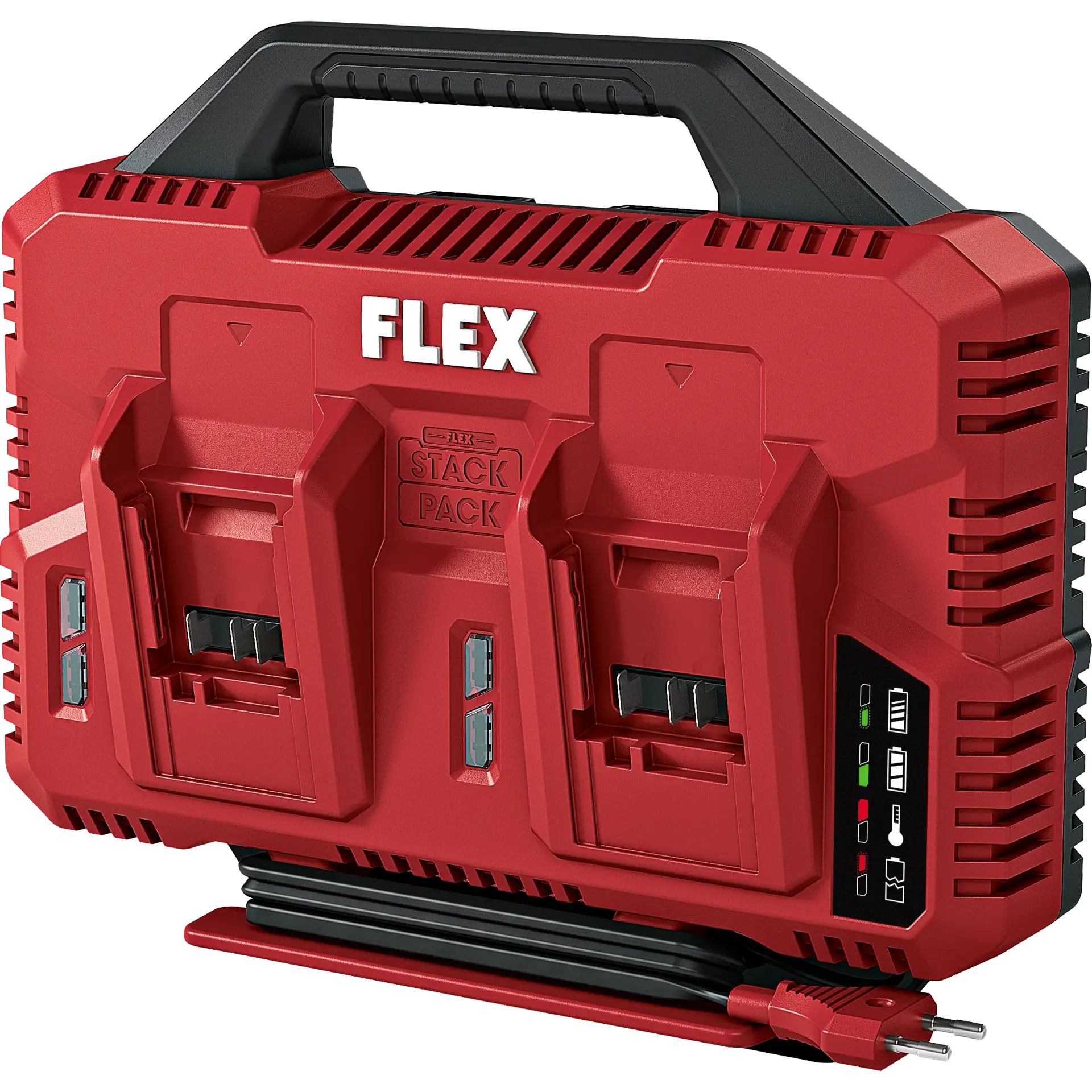 Flex CA SP 2x 12/18 dupla gyorstöltő 12 V-os és 18 V-os Li-ion akkukhoz termék fő termékképe