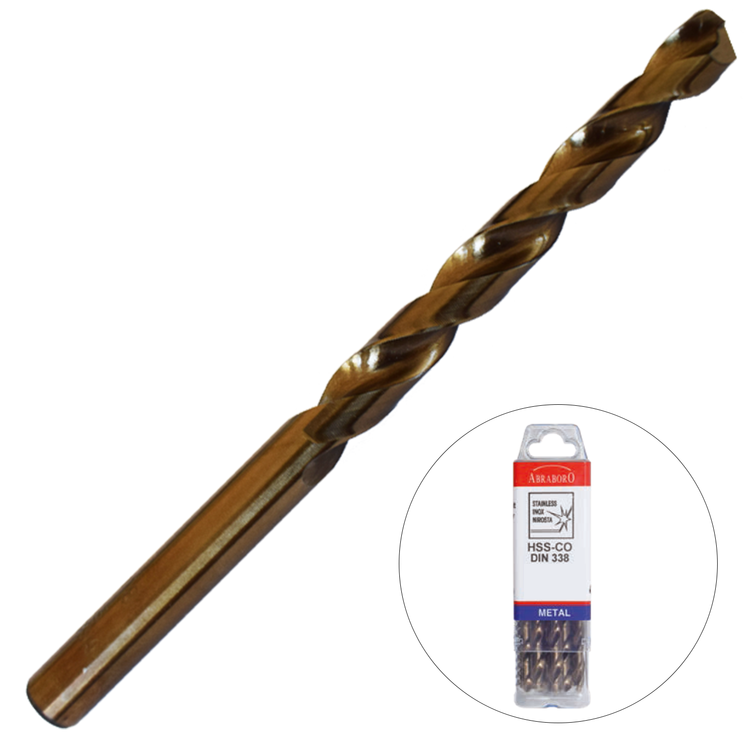 Abraboro 12 x 151 / 101 mm HSS-Co fémcsigafúró X-Pack, 5 db/csomag termék fő termékképe