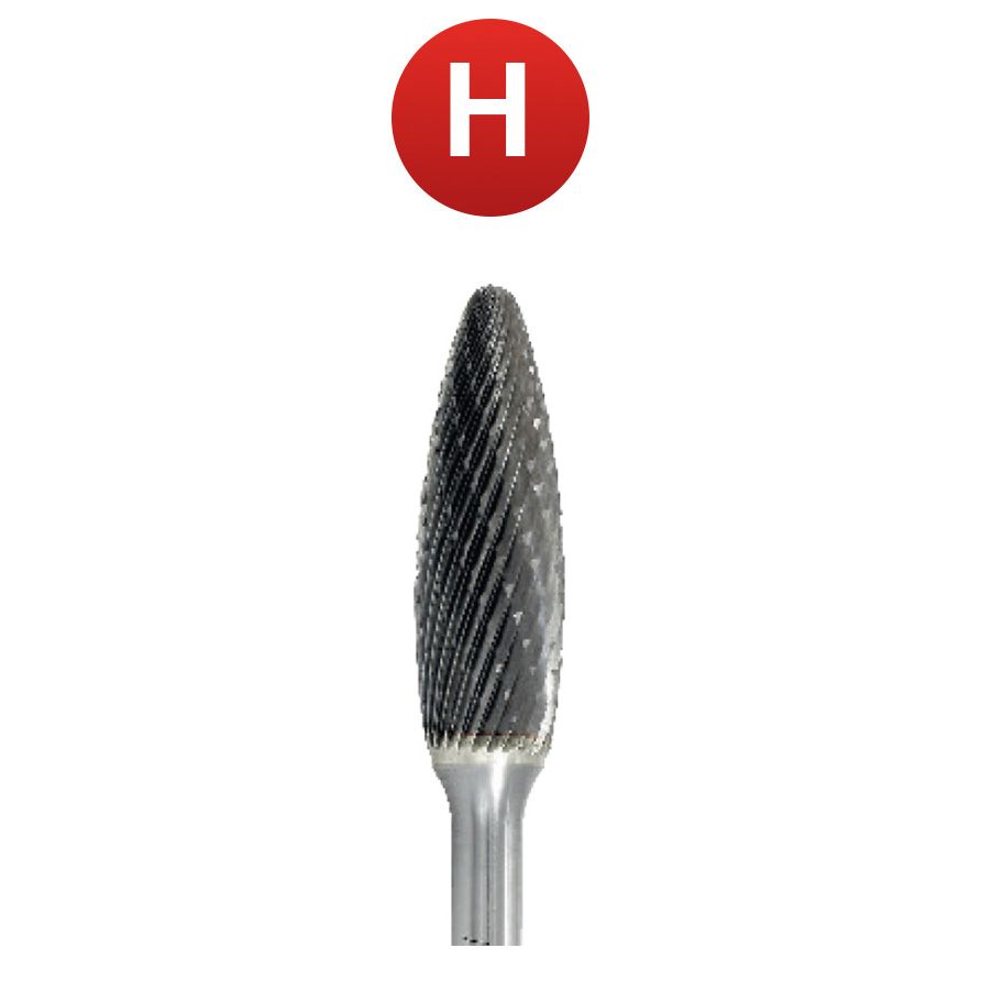 Abraboro 12 x 182/32 mm H alakú keményfém turbómaró kereszt fogazással, hosszú kivitel termék fő termékképe