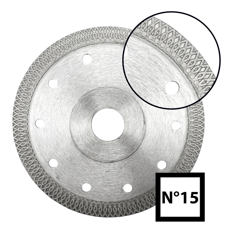 Abraboro 125 x 22.23 mm No.15 gyémánttárcsa termék fő termékképe