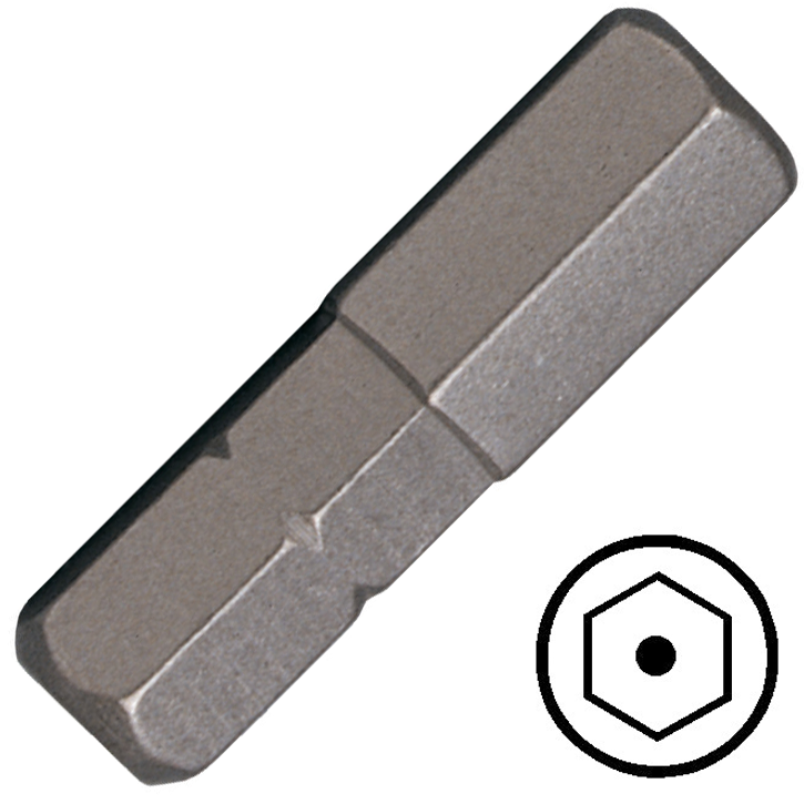 KENNEDY 7.0 mm furatos hatszög csavarbehajtó bit 1/4" hatszög illesztéssel, 25 mm termék fő termékképe