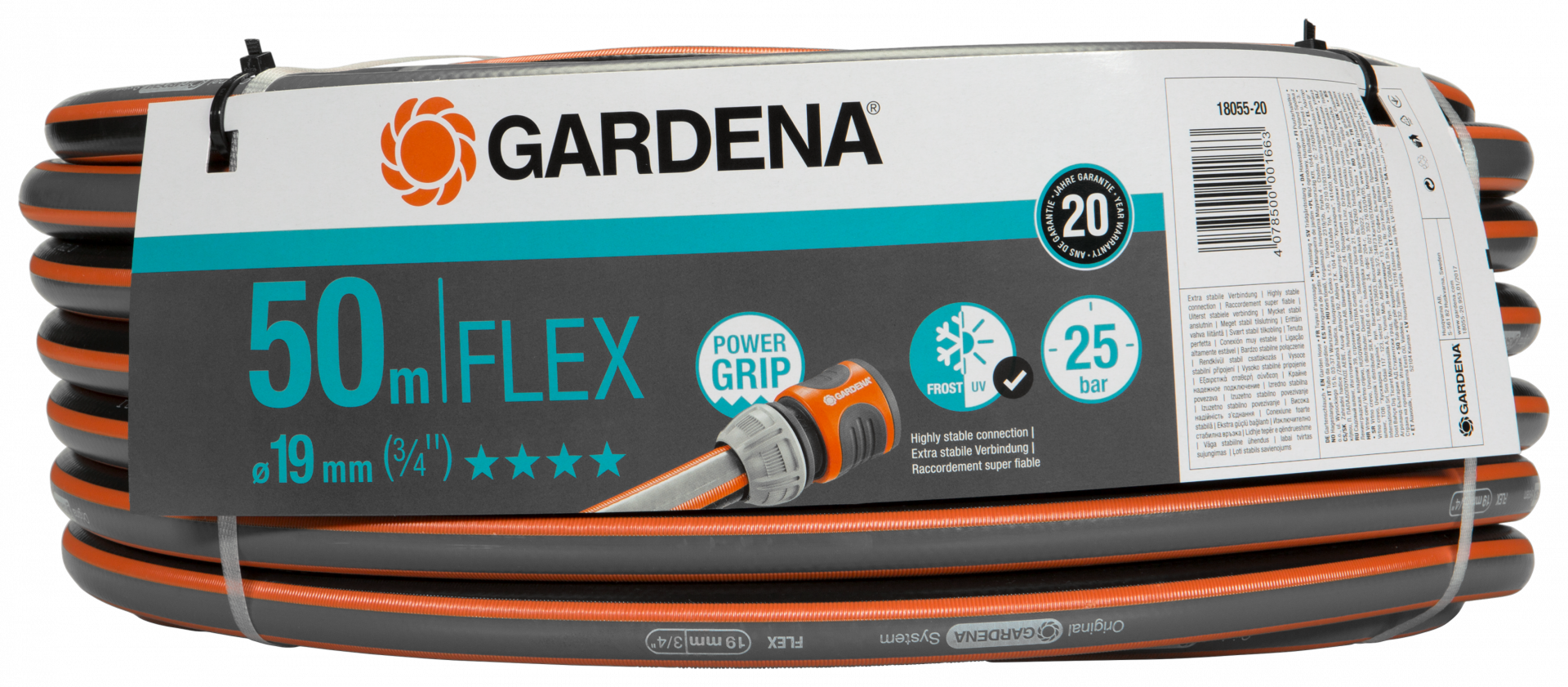 Gardena Comfort FLEX tömlő, 19 mm (3/4"), 25 bar, 50 m/tekercs termék fő termékképe