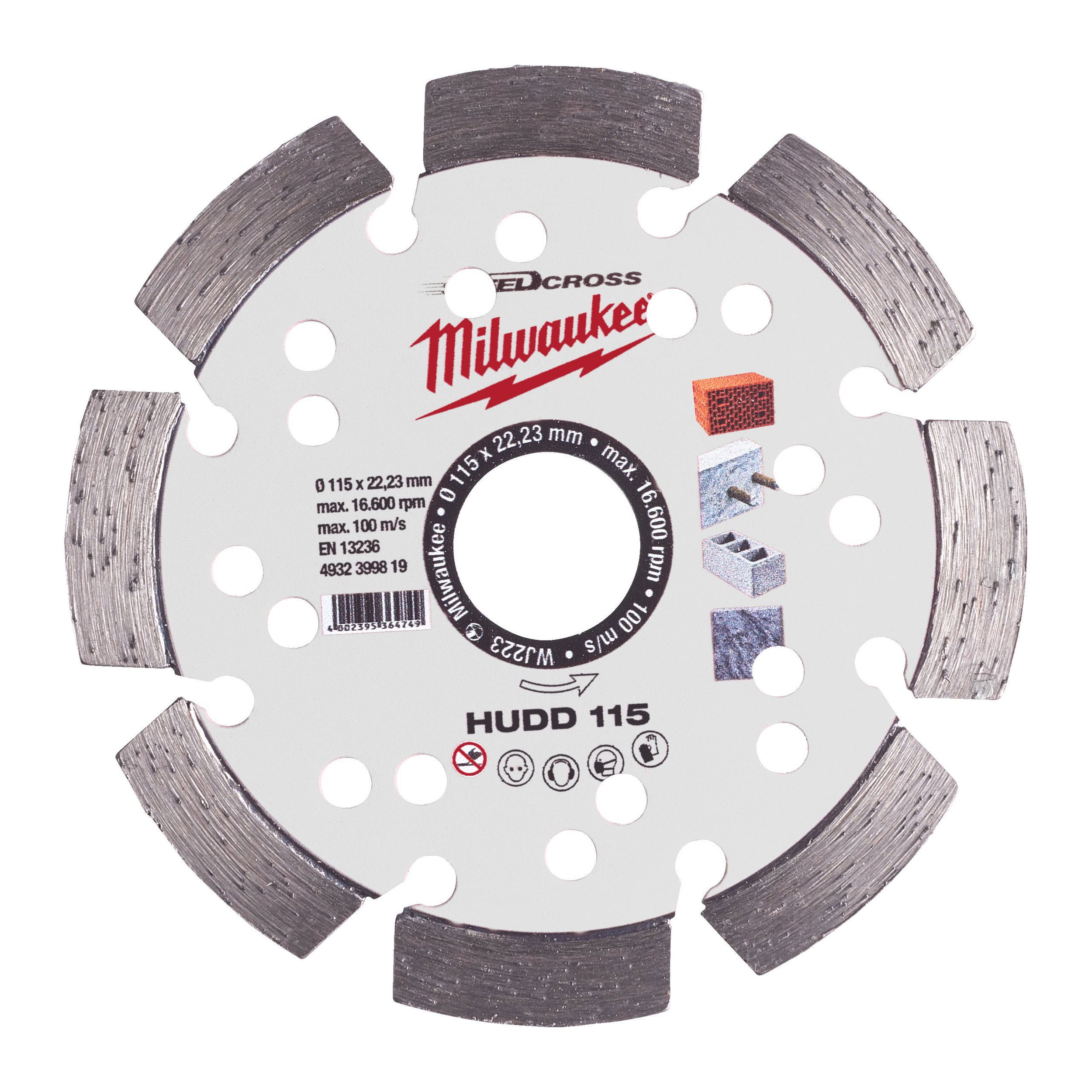 Milwaukee Speedcross HUDD gyémánt vágótárcsa, Ø115 mm termék fő termékképe