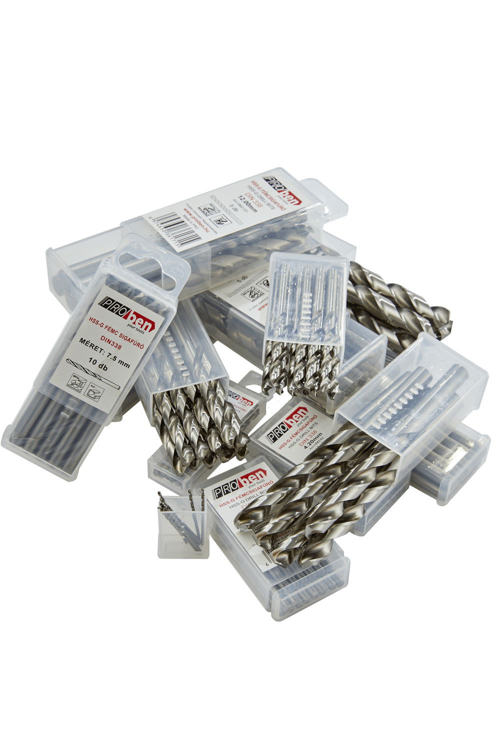 Proben HSS-G Ø19.00 mm Hengeresszárú fém csigafúró, szárcsökkentett, köszörült DIN338 termék fő termékképe